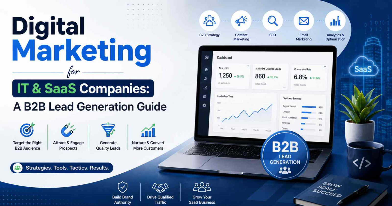 Digital marketing for IT and SaaS companies focused on B2B lead generation, qualified traffic, and customer conversions.